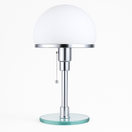 Lampe de bureau LED design en acier inoxydable Wilhelm Wagenfeld Bauhaus — LZ7D4X