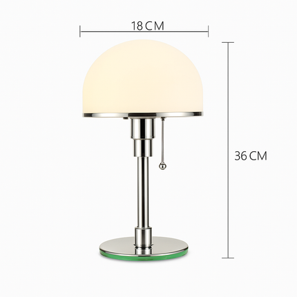 Lampe de bureau LED design en acier inoxydable Wilhelm Wagenfeld Bauhaus — LZ7D4X