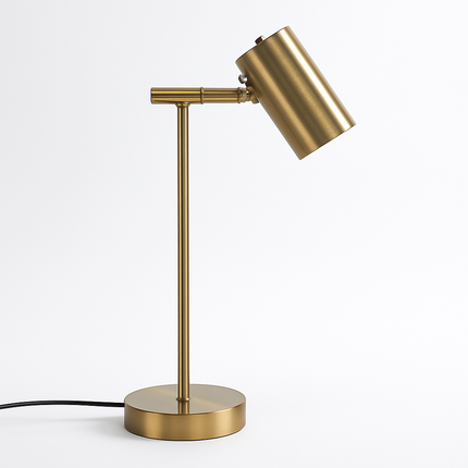 lampe de bureau dorée moderne protection des yeux créative