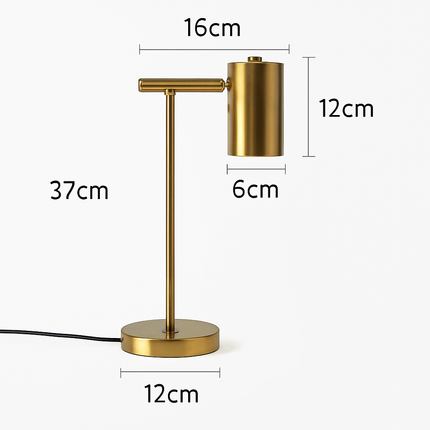 lampe de bureau dorée moderne protection des yeux créative