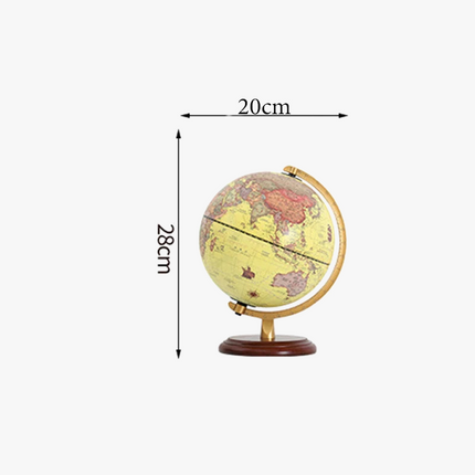 Lampe de bureau à poser avec globe terrestre rotatif et carte géographique — LZ4P9X