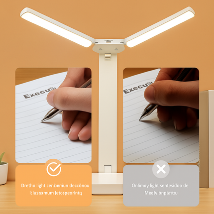 Lampe de table LED tactile rechargeable à 3 niveaux avec veilleuse et protection yeux — LZ4X9M