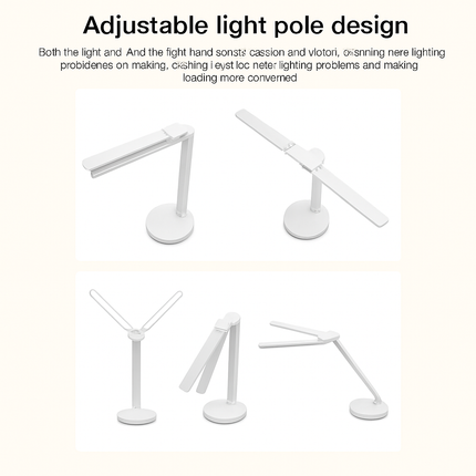 Lampe de table LED tactile rechargeable à 3 niveaux avec veilleuse et protection yeux — LZ4X9M