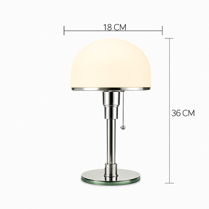 Lampe de bureau LED nordique en verre et acier inoxydable — LZ4X9P2