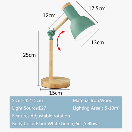 Lampe de bureau nordique réglable pour lecture et confort visuel — LZ4P9XQ