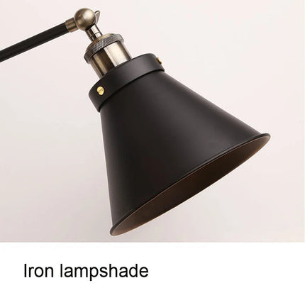lampe de bureau pliante style industriel américain rétro