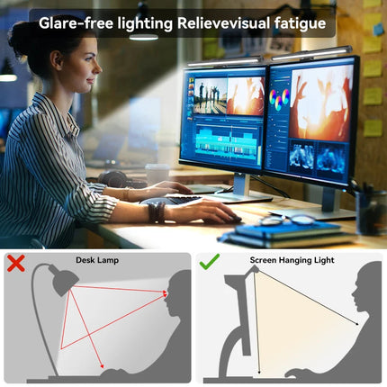 Lampe de bureau portable USB avec éclairage RVB d’ambiance — LZ4X9T2