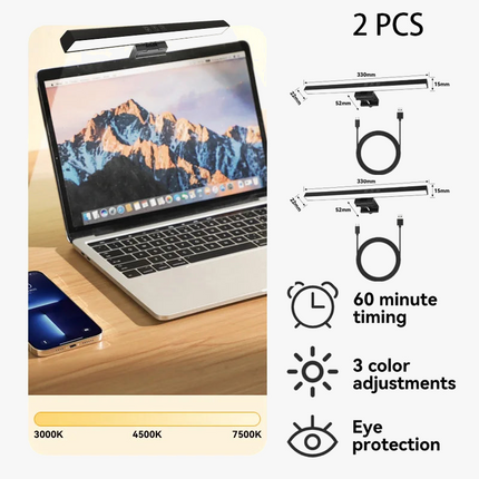 Lampe de bureau portable USB avec éclairage RVB d’ambiance — LZ4X9T2