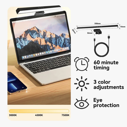 Lampe de bureau portable USB avec éclairage RVB d’ambiance — LZ4X9T2