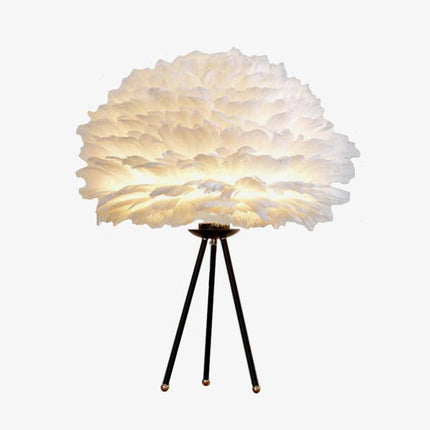 Lampe de table à plumes sur trépied Father — LZ4X9B2
