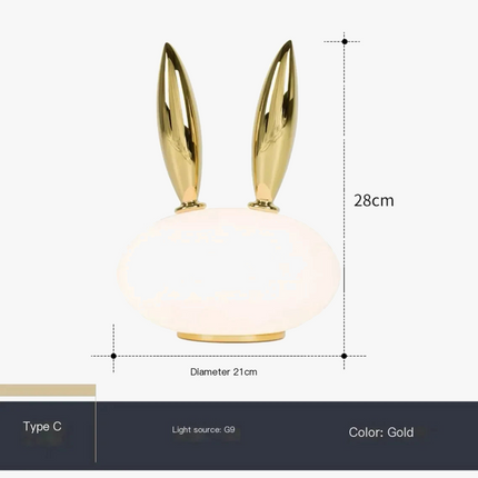 Lampe de chevet nordique en verre au design moderne et créatif — LZ4X9B