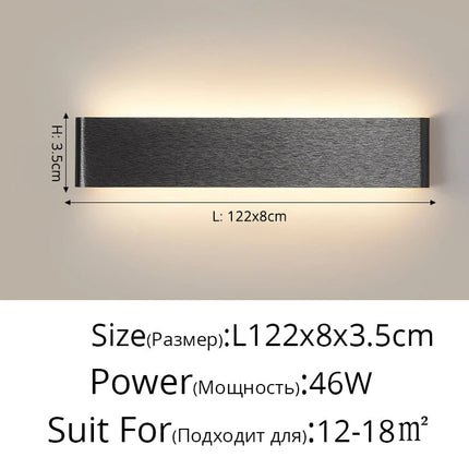 Lampe de chevet LED carrée en aluminium pour hôtel — LZ4X9T1
