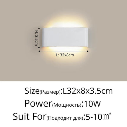 Lampe de chevet LED carrée en aluminium pour hôtel — LZ4X9T1