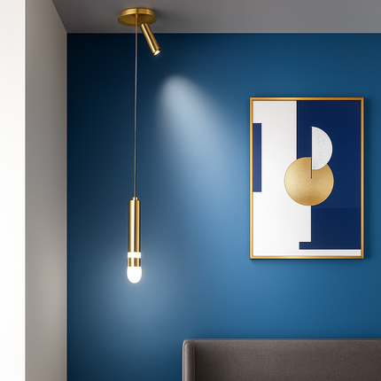 Lampe de chevet LED avec projecteur rotatif suspendu moderne — LZ4X9P