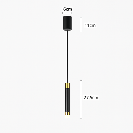 Lampe de chevet LED avec projecteur rotatif suspendu moderne — LZ4X9P