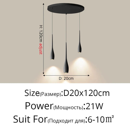 Lampe de chevet suspendue moderne pour lecture et étude — LZ4N7Q2F