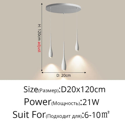 Lampe de chevet suspendue moderne pour lecture et étude — LZ4N7Q2F