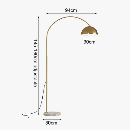 Lampe de table moderne en tissu et marbre style européen — LZ4X9P2