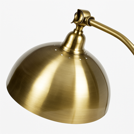 Lampe de table LED style rustique doré pour chevet ou bureau — LZ4X9P2