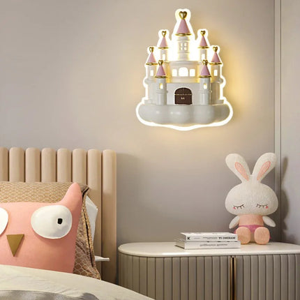 Lampe de chevet enfant design château princesse protectrice — LZ4G7Q9N