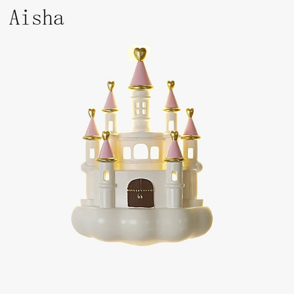 Lampe de chevet enfant design château princesse protectrice — LZ4G7Q9N