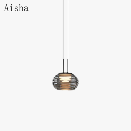 Lampe de chevet suspension LED en verre au design moderne — LZ4X9P