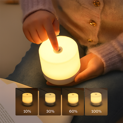 Lampe de chevet tactile à intensité variable avec port USB pour lecture et veilleuse — LZ4X9P