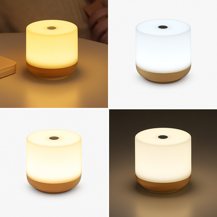 Lampe de chevet tactile à intensité variable avec port USB pour lecture et veilleuse — LZ4X9P