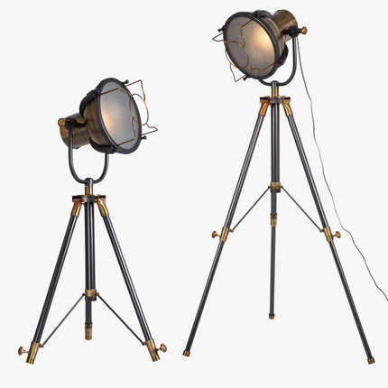 Lampadaire rétro industriel pour café, bureau et salon — LZ4P9X