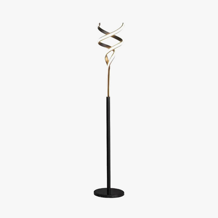Lampadaire led moderne luxe spirale double télécommande gradation