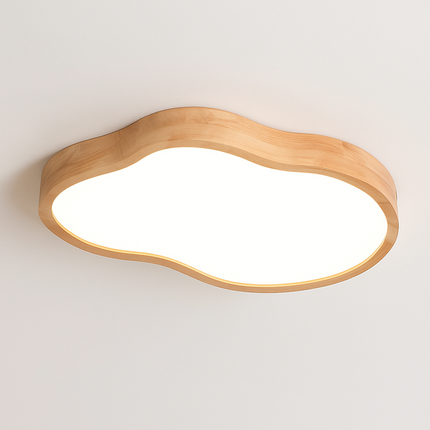 Plafonnier LED moderne en bois naturel — LZ4X7P9
