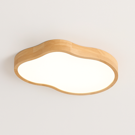 Plafonnier LED moderne en bois naturel — LZ4X7P9