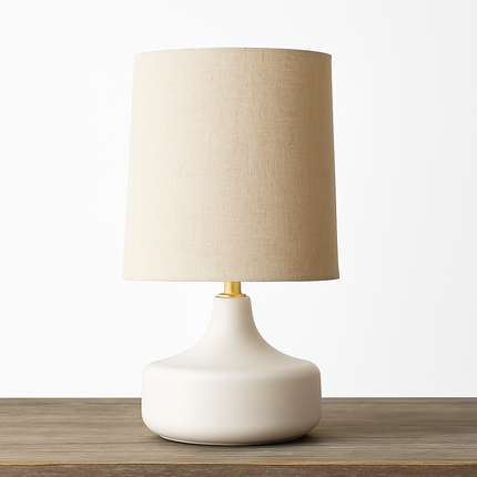 Lampe à poser en céramique avec abat-jour en tissu Mariage — LZ4XJ9