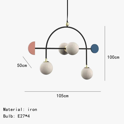Lustre en verre au design contemporain pour intérieur — LZ4Q7M2