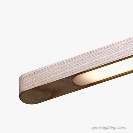 Suspension LED en bois style nordique pour restaurant et bureau — LZ4X9M