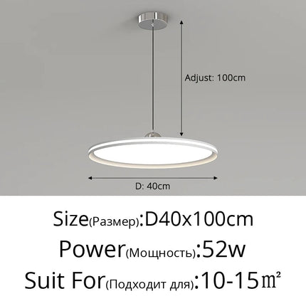 Suspension LED nordique forme soucoupe volante — LZ4X9T2