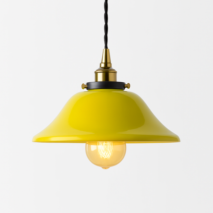 Suspension vintage en verre avec ampoule LED Edison et cuivre — LZ4X9P2