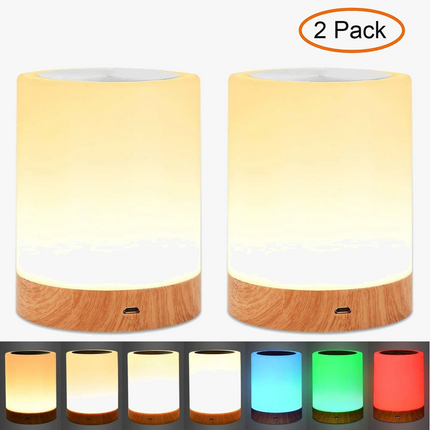 Lampe de table tactile LED rechargeable blanc chaud RGB pour chambre et salon — LZ4X9P