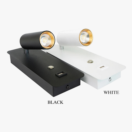 Applique murale LED 7W avec charge USB pour intérieur moderne — LZ4X9P2