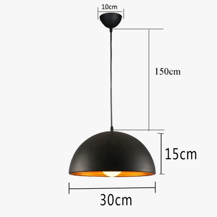Suspension double couche demi-boule design moderne — LZ4X9P