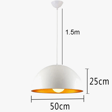 Suspension double couche demi-boule design moderne — LZ4X9P