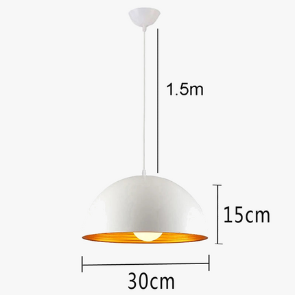 Suspension double couche demi-boule design moderne — LZ4X9P