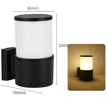 Applique murale LED étanche 12W E27 pour extérieur jardin et balcon — LZ4D9X