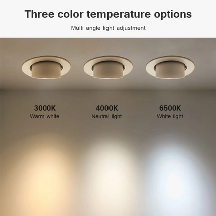 Spot LED encastrable plafond orientable 360° pour chambre et couloir — LZ4X9Q