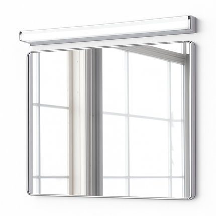 Applique murale LED pour salle de bain moderne en acier inoxydable 42-120 cm noir ou blanc — LZ4X9B