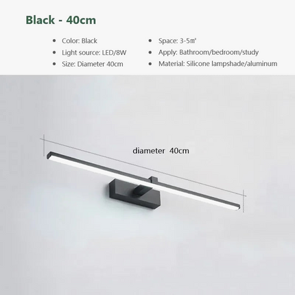 Applique murale LED étanche pour miroir de salle de bain — LZ4QX9J
