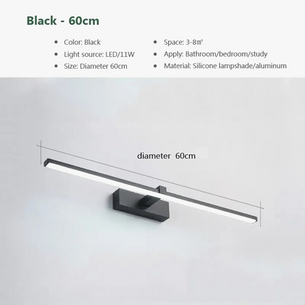 Applique murale LED étanche pour miroir de salle de bain — LZ4QX9J