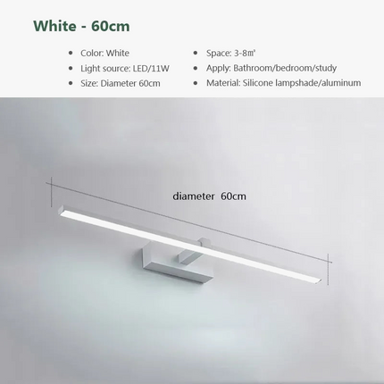 Applique murale LED étanche pour miroir de salle de bain — LZ4QX9J