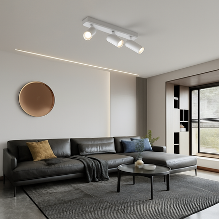 Plafonnier LED spot monté surface 2 ou 3 têtes COB — LZ4X9P