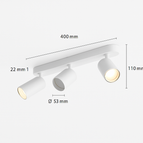 3 heads white / 3000K warm light / Downlight bulb